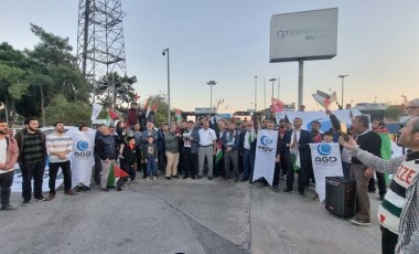 Haydarpaşa’da gemiyi basmışlardı… Filistin’e destek protestosu Antalya’da!