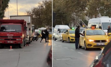 Yer Beyoğlu... Taksi durmayınca çılgına döndü, aracın aynasını kırdı!