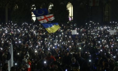 Gürcistan'da AB protestosu: Polis ile eylemciler arasında arbede