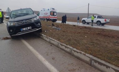 Çorum’da feci kaza... Pikap takla attı: 5 yaralı!