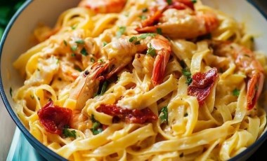 Omega 3 deposu enfes lezzet: Kerevit fettuccine tarifi