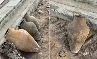 Kırşehir'de yol çalışmasında yakın tarihe ait küp bulundu