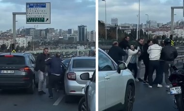 Bakırköy'de sürücülerin 'yol' kavgası: Tekme ve yumruklar havada uçuştu!