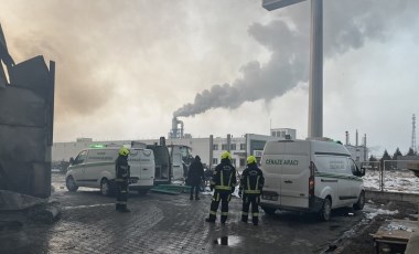 Fabrika yangınında ölen işçi son yolculuğuna uğurlandı