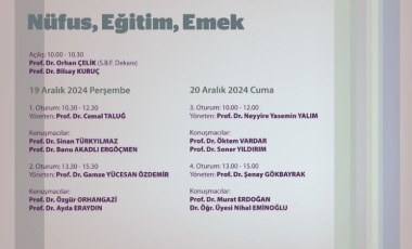 21’inci Yüzyıl İçin Planlama Grubu nüfus, eğitim, emek panelleri düzenliyor