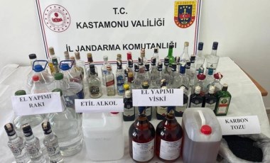 Kastamonu'da sahte içki operasyonu