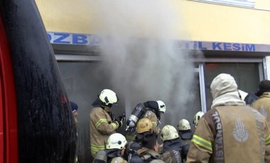 Küçükçekmece'de tekstil atölyesinde yangın paniği! İş yerinde hasar oluştu...