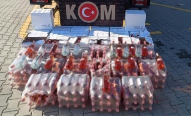 Sahte içki sevkiyatına darbe: 444 litre ele geçirildi