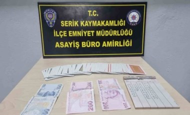 Antalya’da kumar ve tombala operasyonu