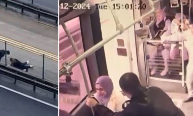 Rögar kapağı kapıyı kırdı, yolcu yola düştü: Metrobüsteki dehşet anları kamerada!