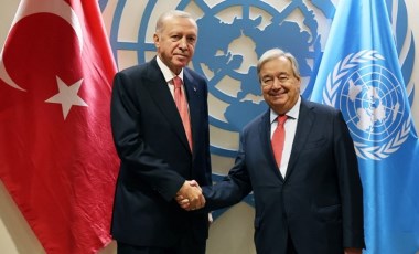 Erdoğan, BM Genel Sekreteri Guterres ile Suriye'yi görüştü