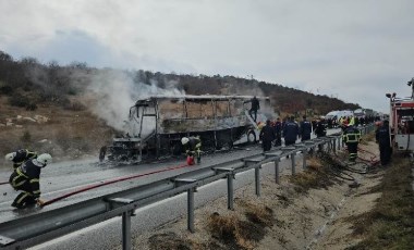 Çorum'da can pazarı... Yolcu otobüsü alev alev yandı: Ölü ve yaralılar var!