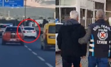 Makas atarak trafiği tehlikeye sokmuştu... Yakalandı!