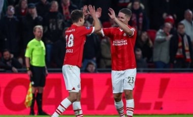 PSV Eindhoven evinde 3 puanı 2 golle aldı