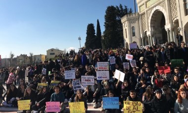 İstanbul Üniversitesi ayakta! 'Bu kapı sadece bize mi kapalı'