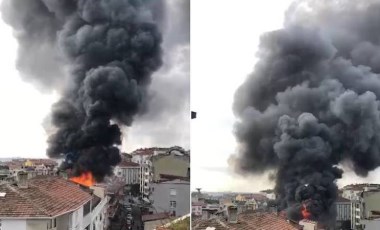 Gaziosmanpaşa'da korkutan yangın! Patlama sesleri duyuldu