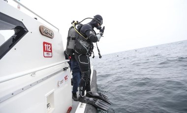 Marmara Denizi'nde batan geminin enkazına 41 kez dalış yapıldı