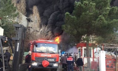 Kocaeli'nde fabrikada büyük yangın... Soğutma çalışmaları tamamlandı