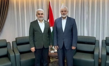 HÜDA PAR lideri  Yapıcıoğlu, HAMAS lideriyle buluştu