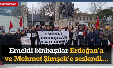 Emekli binbaşılar Beşiktaş'ta eylemde