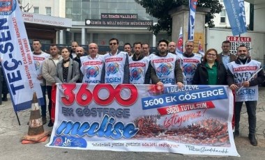 İzmir'de eğitim emekçilerinin “3600 Ek Gösterge” isyanı