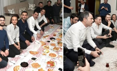 Murat Kurum 'yer sofrasında' sahur yaptı: Playstation ayrıntısı dikkat çekti...