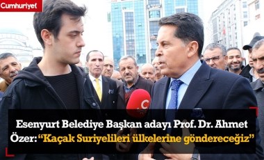 Esenyurt Belediye Başkan adayı Prof. Dr. Ahmet Özer Cumhuriyet Tv’ye konuştu