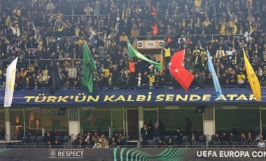 Fenerbahçe tribünleri bayraklarla donatıldı: 'Türk'ün kalbi sende atar'