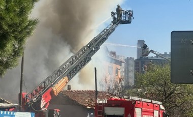 Ataşehir'de tamirhanede korkutan yangın!