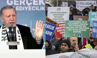 Erdoğan’ın mitingine giden staj ve çıraklık sigortası mağdurları gözaltına alındı