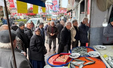 75 liradan başlayan istavritin kilosunu 25 liraya düşürdü: Tezgah önünde kuyruk oluştu