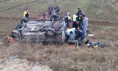 Malatya’da tekeri patlayan otomobil şarampole uçtu: 8 yaralı