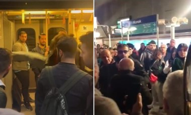 İzmir metrosunda dehşet anları... Kapıları tekmeleyip makinisti dövmeye kalktılar!