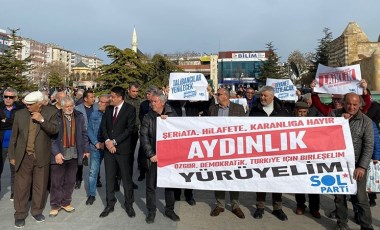 SOL Parti 'Aydınlık Ülke Yürüyüşleri' için 3 kentte sokağa çıktı