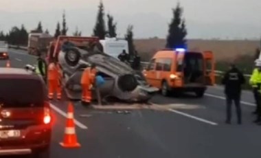 Otomobil önce TIR'a ardından bariyerlere çarptı... Ölü ve yaralı var!