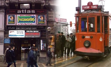 İstiklal Caddesi'nin 1996'daki görüntüleri sosyal medyada gündem oldu