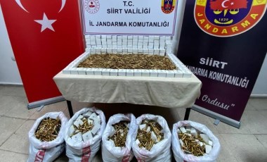 Siirt’te bir araçta 15 bin mermi ele geçirildi: 5 tutuklama