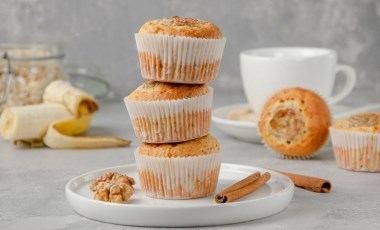 Sağlıklı olduğu kadar enfes... Muzlu muffin tarifi!