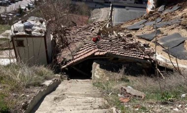 Ankara’da istinat duvarı gecekondunun üzerine çöktü