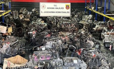 Adana'da kaçak 96 otomobil motoru ele geçirildi