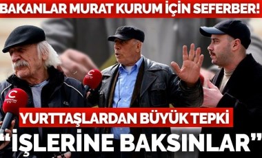 Yurttaşlar Murat Kurum için oy isteyen Bakanlara ateş püskürdü