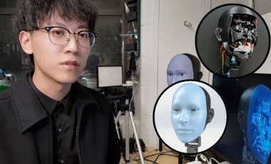 İnsan mimiklerini önceden tahmin edip taklit eden robot yüz