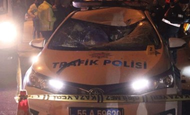 Kazadan kaçan otomobilin çarptığı 1 polis şehit oldu, 1 polis yaralandı