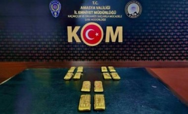 Amasya'da otobüs yolcusunun üzerinden 12 parça külçe altın çıktı