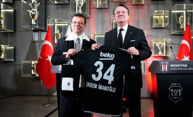 Ekrem İmamoğlu'ndan Beşiktaş'a ziyaret!