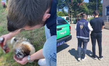 Köpeğe alkol içirip, sosyal medyada paylaştı!