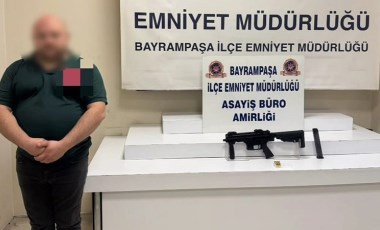 Bayrampaşa'da iş yerinde hafif makinalı silah ele geçirildi: 1 gözaltı