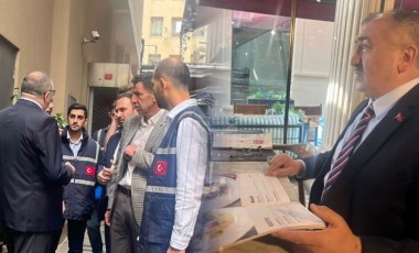 İstiklal Caddesi'nde 'menü' denetlemesi