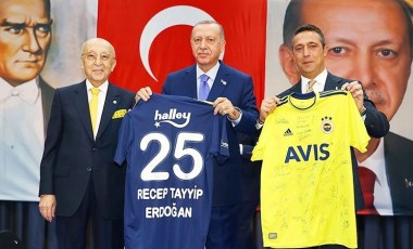 Erdoğan: Ben artık Fenerbahçeli değilim