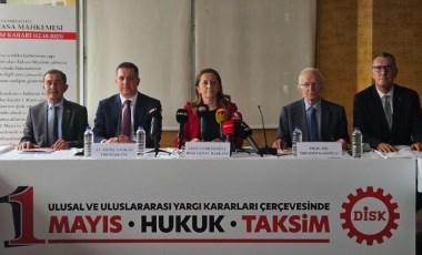 DİSK'ten Çerkezoğlu: Milyonların gözü kulağı Taksim 1 Mayıs alanında olacak